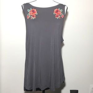 American Eagle Embroidered Tank Top